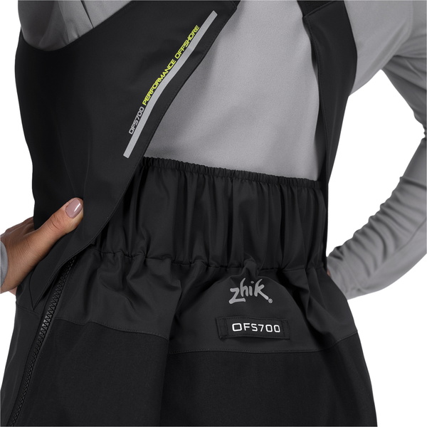 2026 Zhik Womens OFS700 Sailing Salopettes SAL-0700-W-BLK - Black